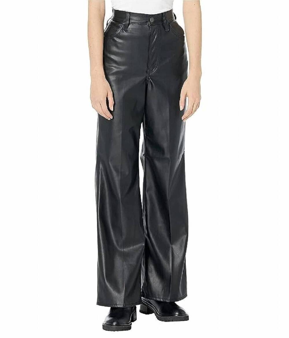NEW LEVI'S premium 70s flare faux leather jeans in night